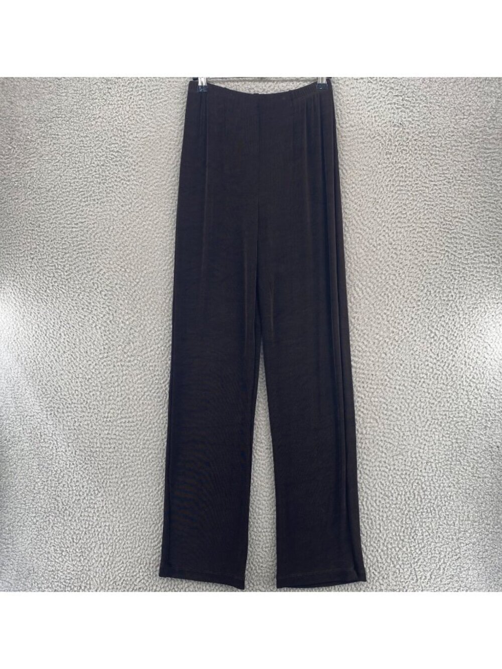 Chicos Pants Womens 0 US 4 Brown Travelers Knit Stretch Pull On Straight Casual*